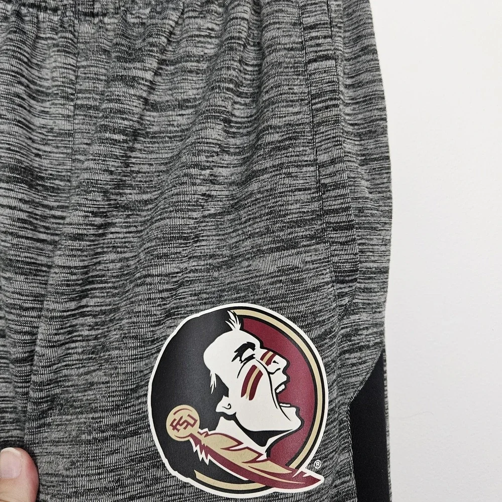 Nike Dri-Fit Joggers Mens Sz M Florida State Heather Gray Stretch Pockets 36492x